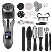 Electric Foot Polisher Callus Remover Rechargeable Foot File Heel Cracked Dead Skin Scrubber Grinder Pedicure Machine 10 Tools 1