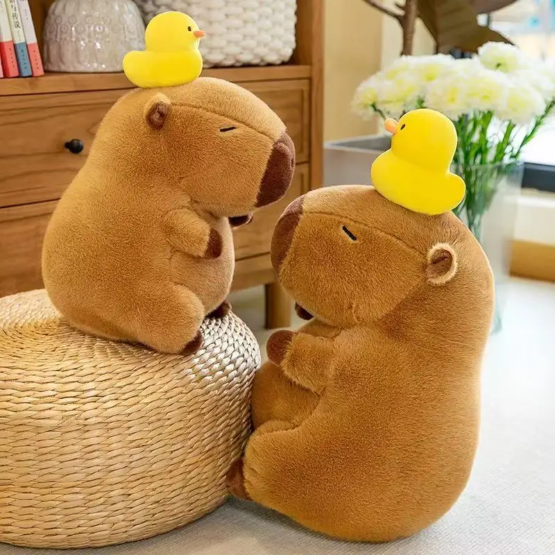 Capybara Plush Simulation Capibara Anime Fluffty Toy Cute Doll Stuffed Animals Soft Doll Plush Children Christmas Gift