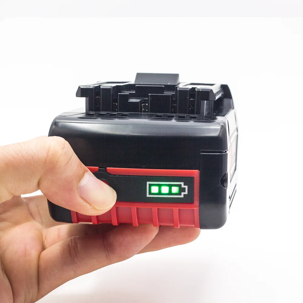 For Bosch 18V 6.0AH Replacement AL1860 BSH PLH RHS GSB GCB GDX GHO GKS GSA Electric Drill Wrench Lithium Ion Battery Charger Set