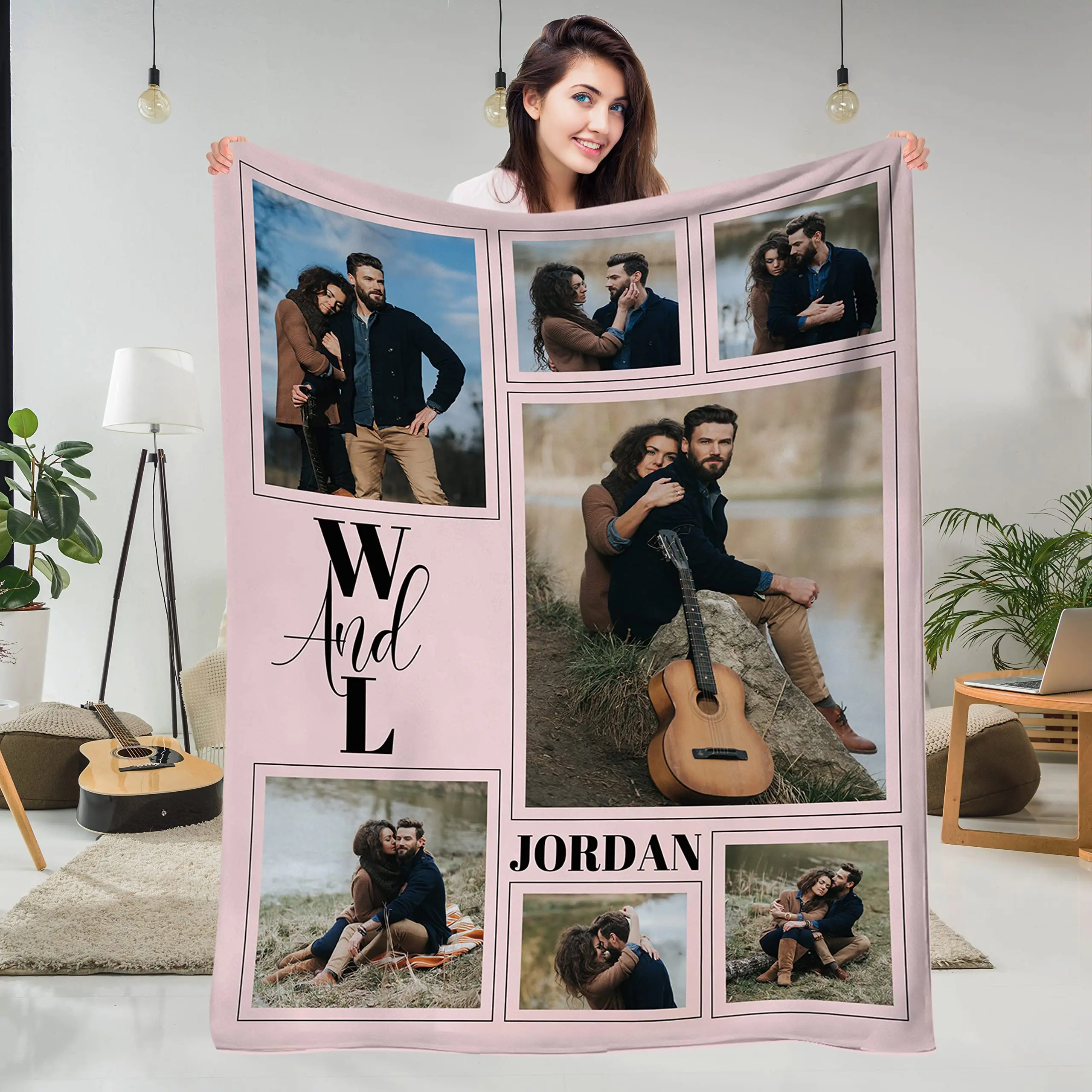 Bemaystar Regalo Nonna Personalizzato con Foto – Coperta Personalizzata con Foto, Festa dei Nonni Idee Regalo Personalizzati, Coperta Personalizzata, Plaid Personalizzato, Regali Natale Compleanno