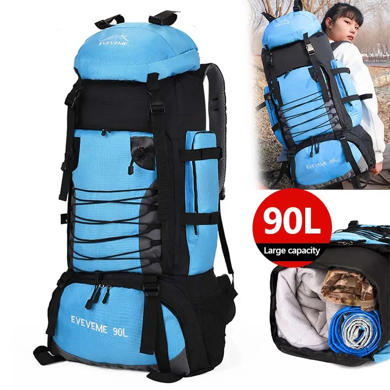 Men Outdoor Sports Large Handbag Hiking Luggage Bag Shoulder Travel Portable 