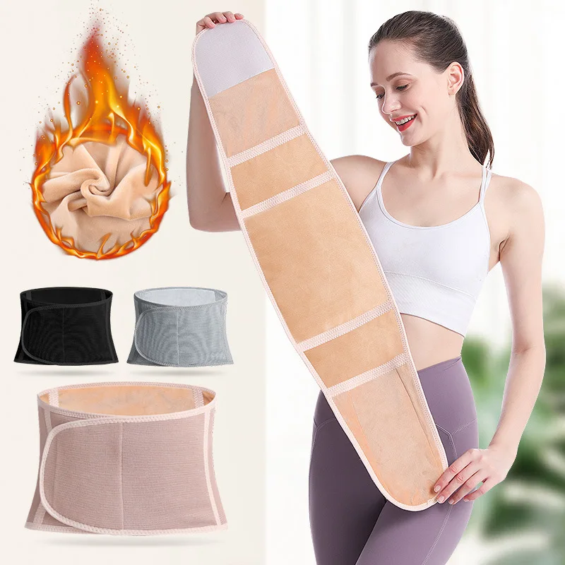 Scaldavita invernale Cintura riscaldante Spessa Maglia Termica Più Velluto Pile Scaldavita Protezione per la pancia Protezione addominale Nuovo_voghion.com