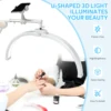 Cantilever Rotating Folding Half Moon Circular Fill Light Beauty Salon Lighting Lamp Embroidered Eyebrow Manicure Fill Light 2