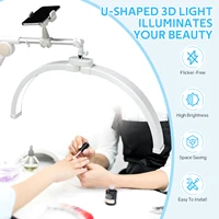 Cantilever Rotating Folding Half Moon Circular Fill Light Beauty Salon Lighting Lamp Embroidered Eyebrow Manicure Fill Light 2