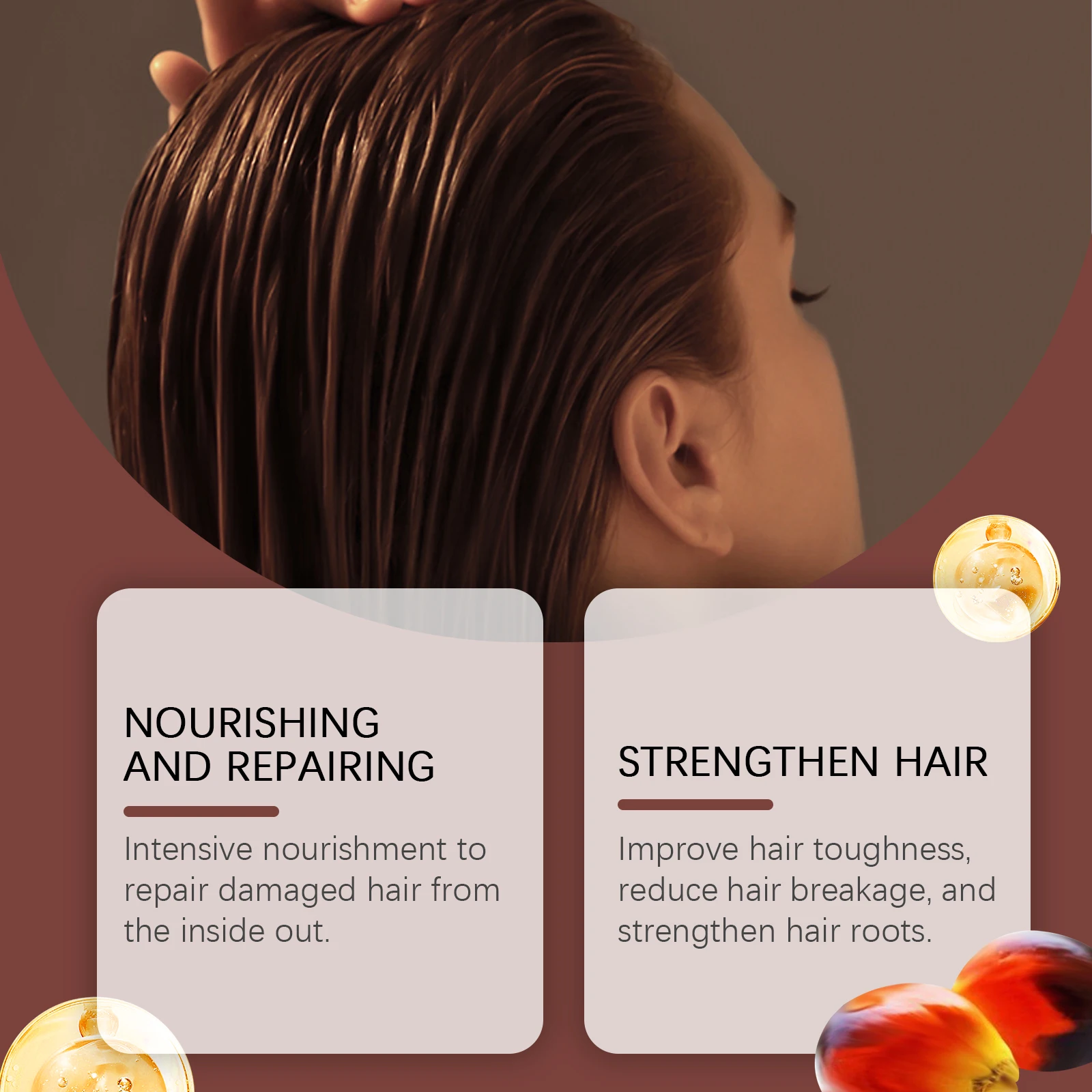 Hoegoa Batana Hair Nourishing Balm Improve Silky Thicker Curly Smoothing Frizz Repair Damaged Increase Growth Hair Conditioner