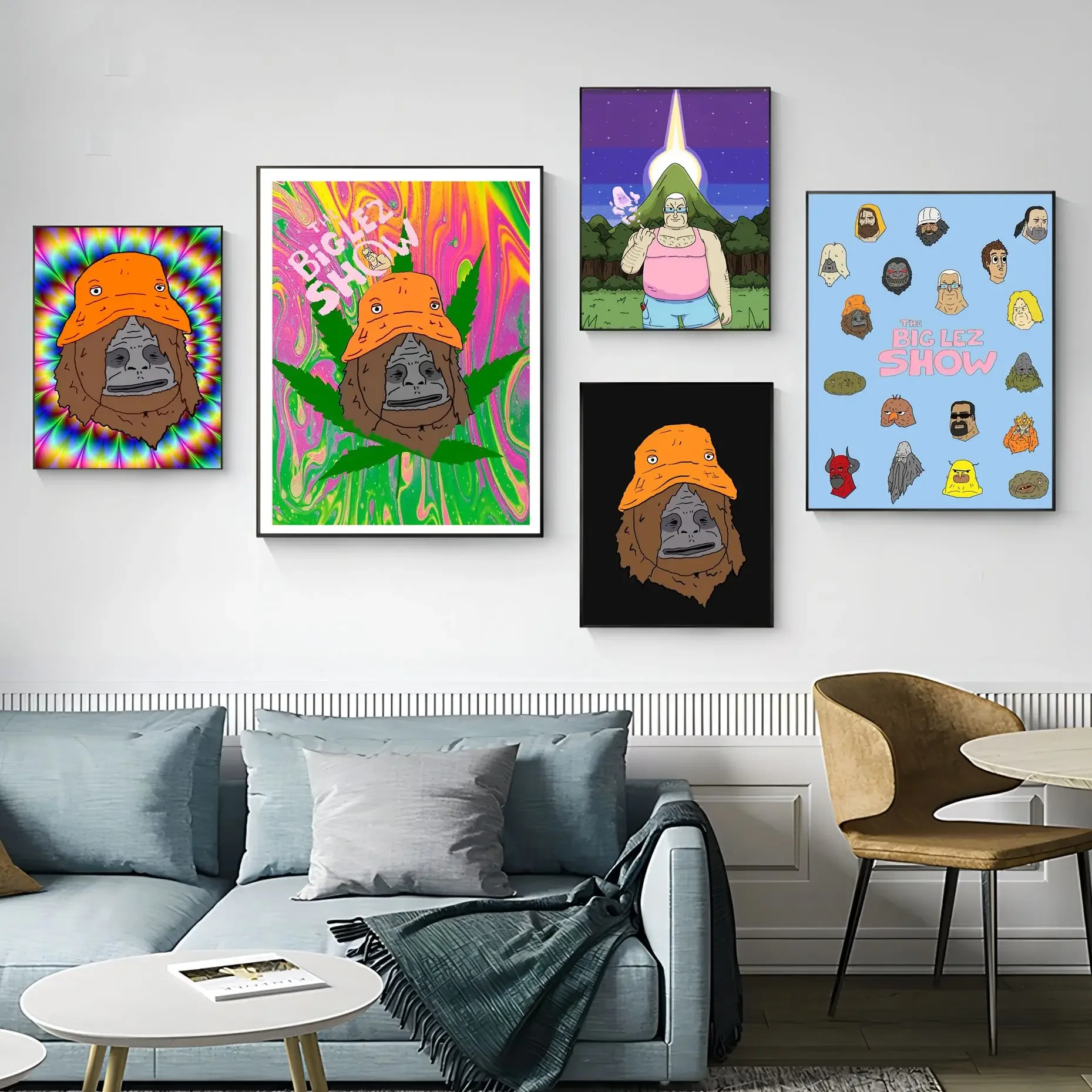 

Psychedelic Hippe The Big Lez Show Classic Movie Posters Whitepaper Prints Posters Artwork Wall Decor