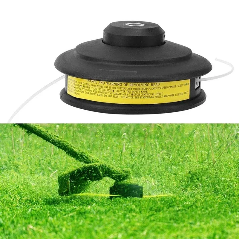 Universal M8 Aluminum Nylon Brush Mower Bump Spool Grass Trimmer 2 Lines Cutter Head Thread Line String Saw Grass Brush Mower grass trimmer head aluminum trimmer head