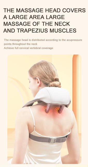 Cervical Spine Massager With 8 Massage Heads Neck Shoulder Massage