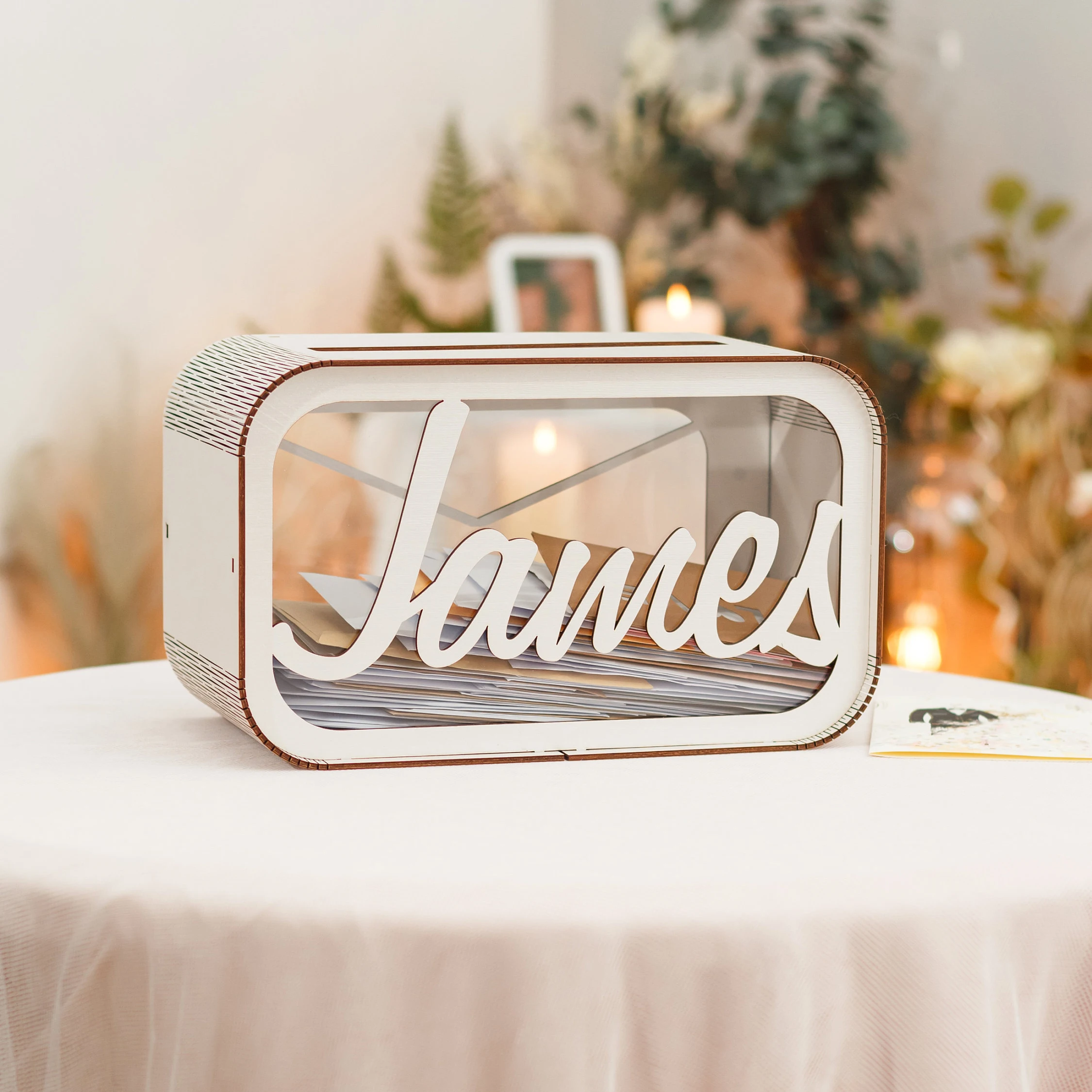 Wooden Wedding Card Box Personalized Wooden Wedding Card Box Envelope Keepsake Box For Guests Money Box For Wedding Gifts Rustic Decor