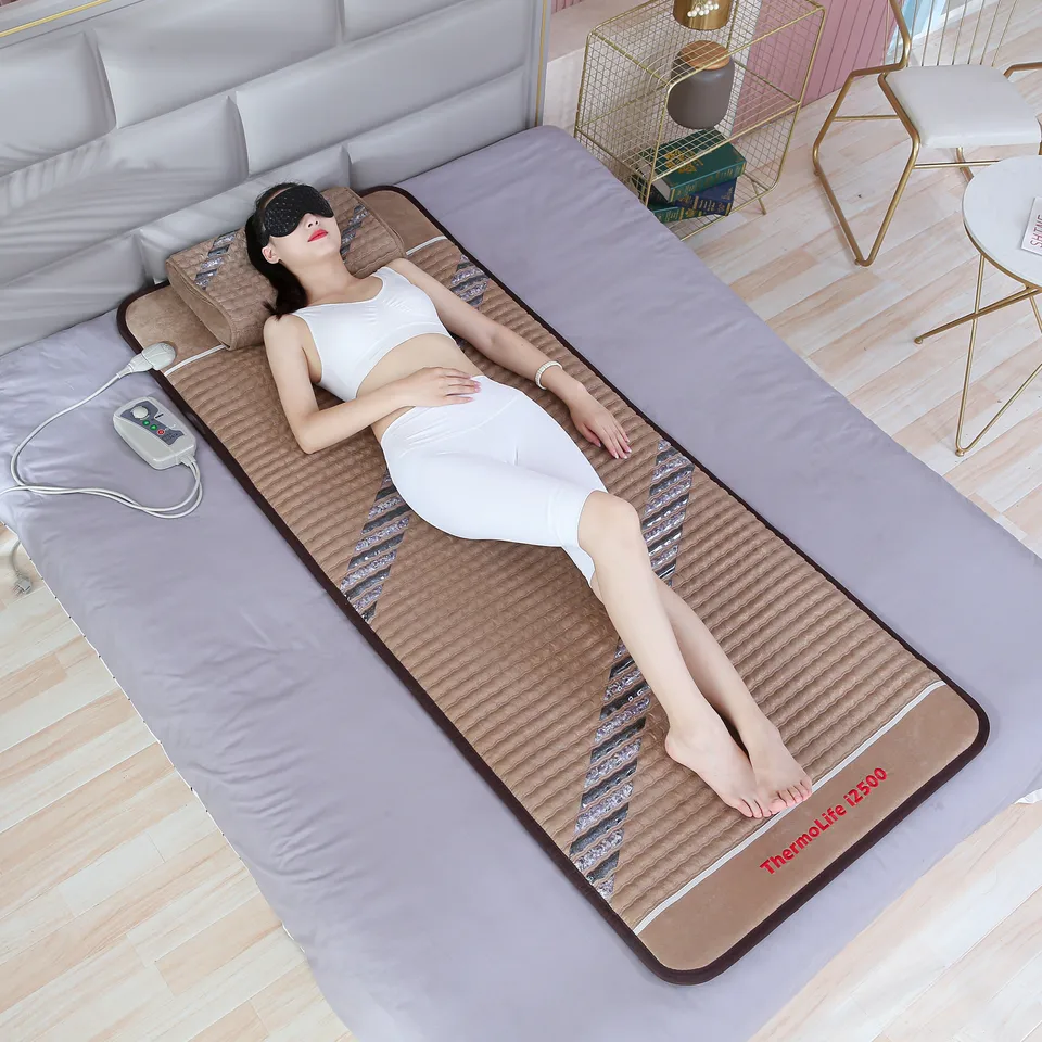 Fanocare Far Infrared Heating Amethyst Mat Electric Massage Tourmaline  Stone Pad Thermal Therapy Magnetic Massager Mattress - Massage Cushion -  AliExpress