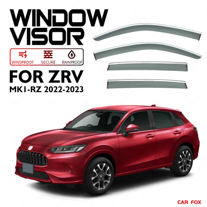 

For HONDA ZRV MK1-RZ 2022-2023 Window Visor Vent Shades Sun Rain Deflector Guard 4PCS/SET For HONDA ZRV MK1-RZ 2022-2023