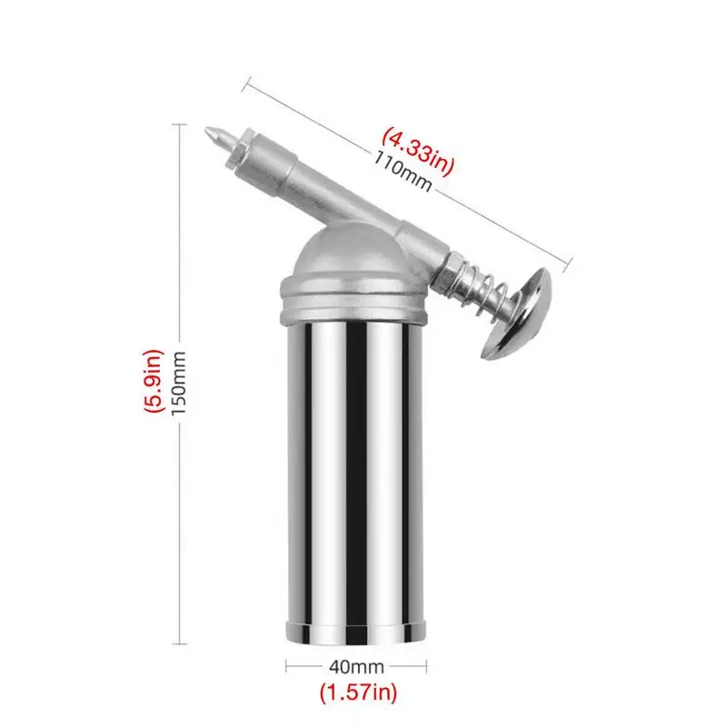Car Mini Grease Injector 80cc Zinc Alloy Mini Grease Guns Handheld High Pressure Oiler 1000 PSI Oil Injector For Impact Wrench