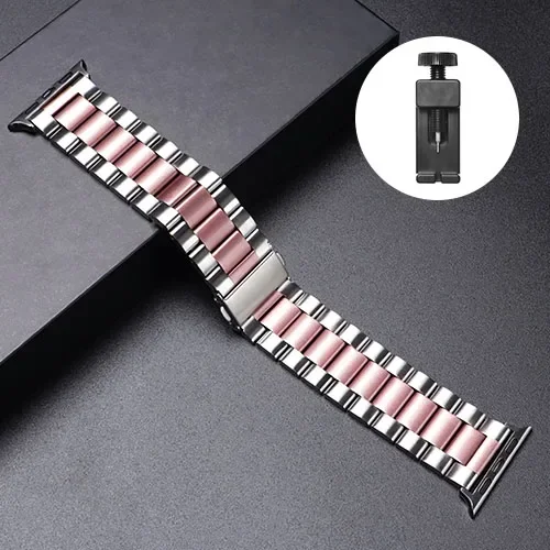 ตัวเลือกสินค้า สายสแตนเลส Apple Watch คุณภาพสูง รองรับหลายรุ่น