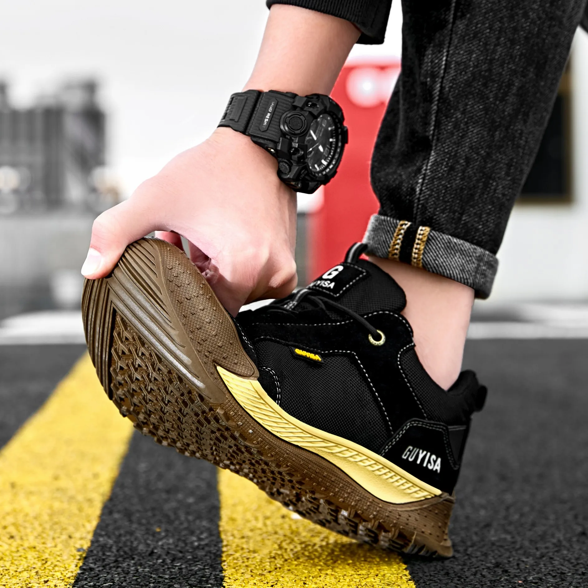 ArmorToe Steel Toe Safety Shoes – Anti‑Smash, Anti‑Stab, Non‑Slip Work Shoes 22 S82c7319e1fce4f29a0fb9c5c2661c908z