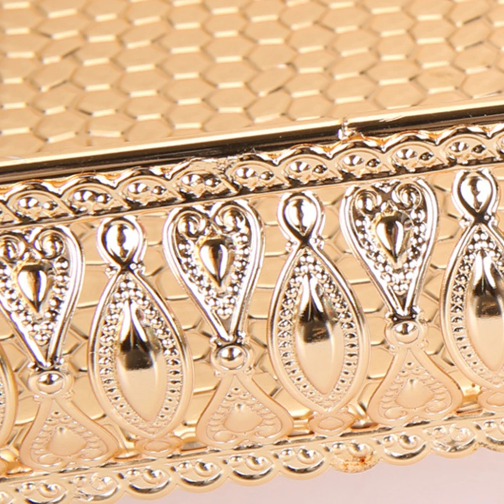 Metal Storage Tray Jewelry Display Plate Candy Dessert Fruit Nuts Cake Tray for Home Party Wedding Table Decoration