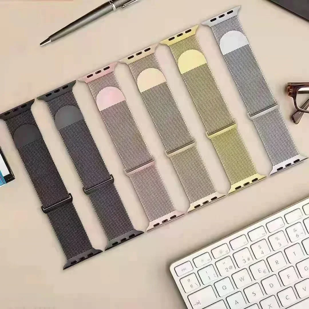 Magnetic Loop Strap For Apple Watch Band 44mm 45mm 40mm 41mm 42mm 38mm 49mm bracelet correa iWatch series se 9 7 3 5 6 8 Ultra watch strap