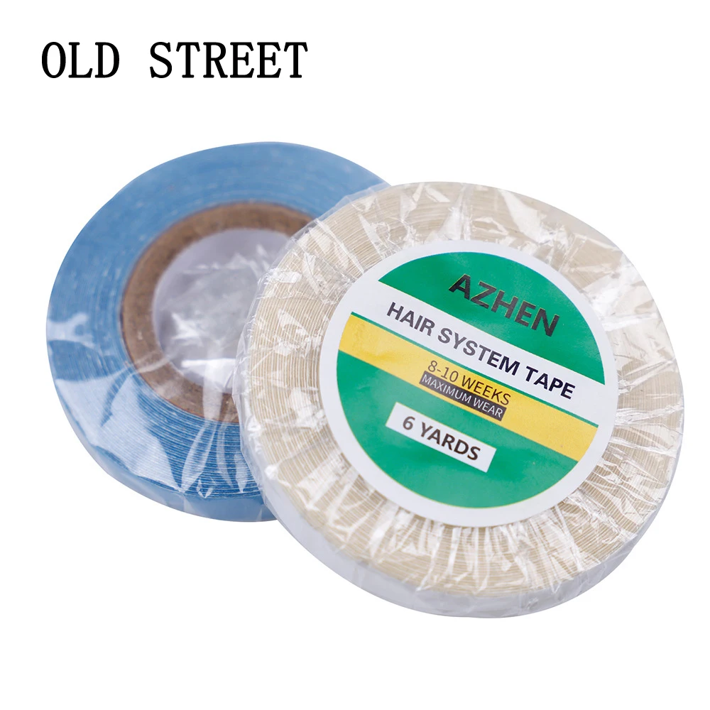 

3 Yards Super Hair Tape Blue White Double-Sided Adhesive Tape for Hair Extension Lace Wig Toupee