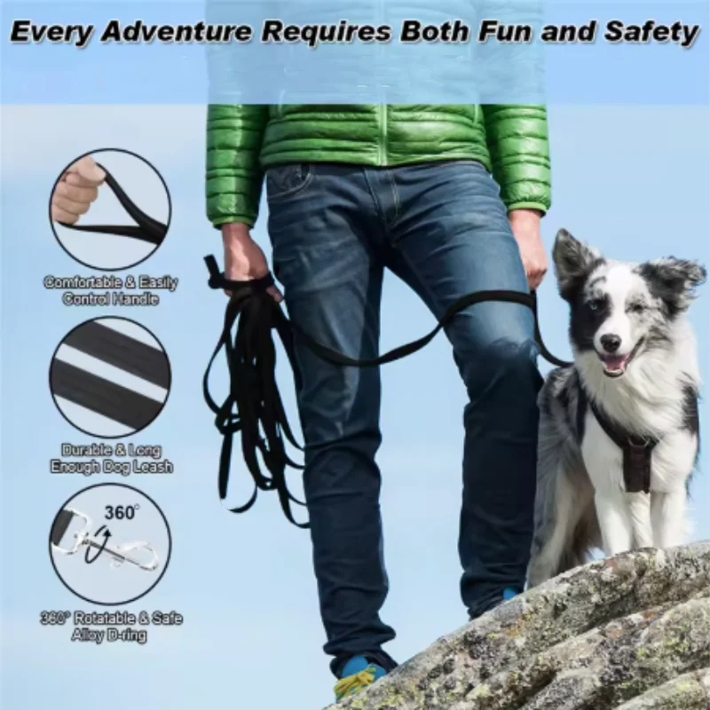 Adjustable Pet Leash For Dogs And Cats Long Outdoor Training Lead_voghion.com