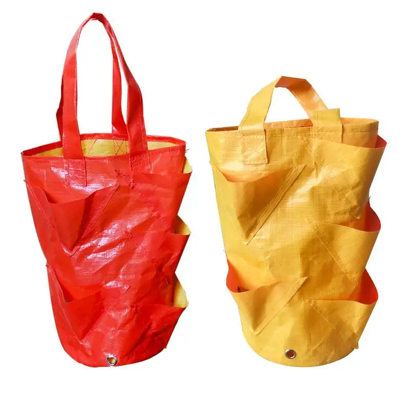Outdoor Hanging Planter Bag for Strawberries and Tomatoes