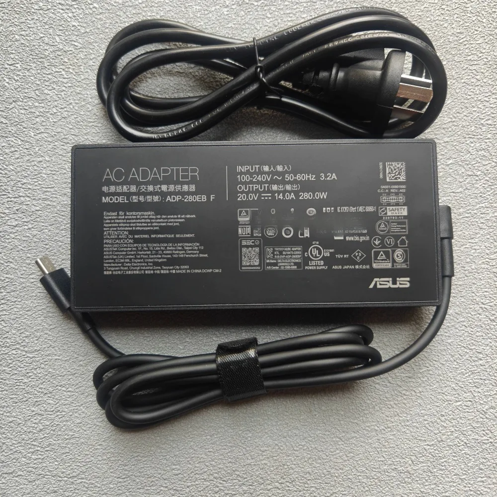 A22-280P1B에 적합한 280W ASUS Ice Sharp Phantom 14mi Tianxuan 6PRO 노트북 전원 어댑터 20V14A