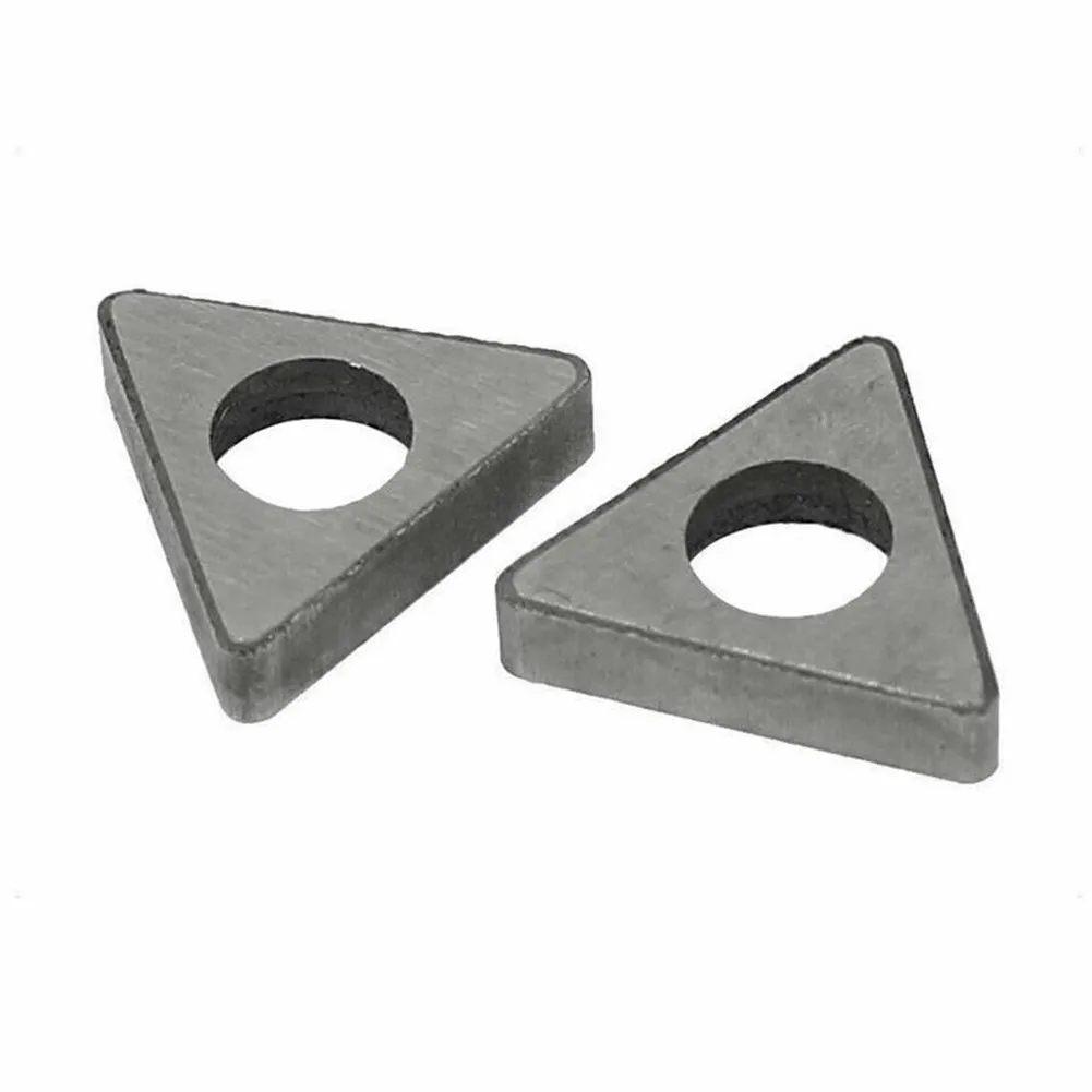 

10 Pieces MT1603 Carbide Insert Cutter Pads CNC Lathe Tool Holder Accessories Durable T-Type Triangle Shim For CNC Turning Tool