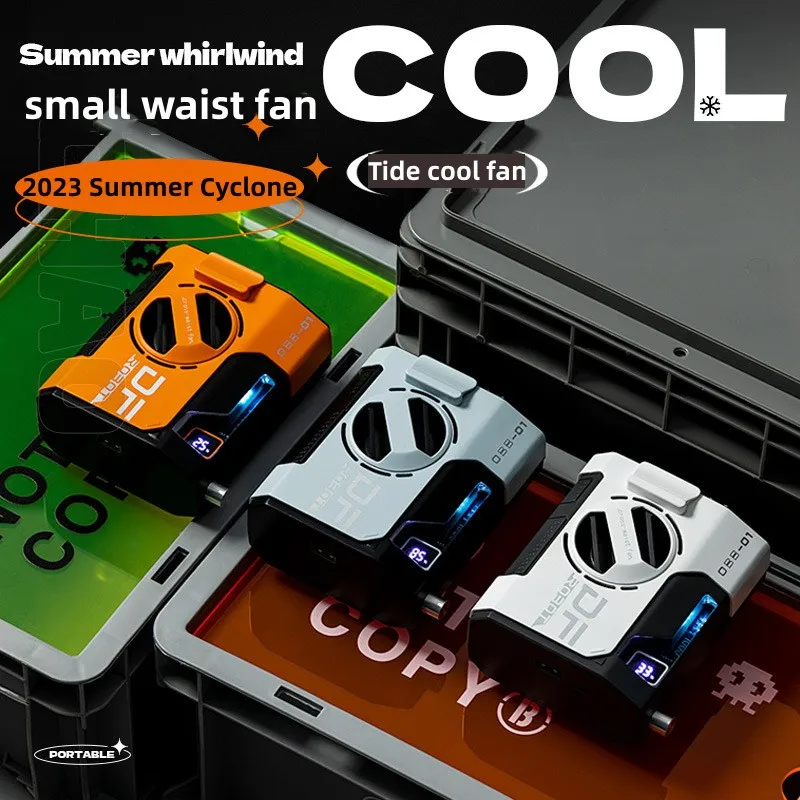 Pendurado e Ventilador de Cintura Hands Wearable Fans Summer Desk Fan Clip Fan Portátil Camping ao ar Livre 10000mah Pescoço