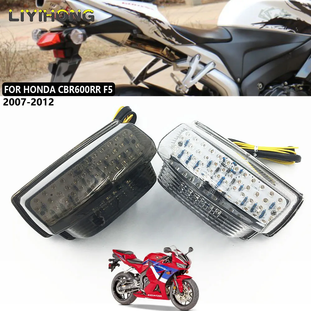 

For HONDA CBR600RR 2007 2008 2009 2010 2011 2012 Rear Tail Light Brake Turn Signals Integrated LED Light cbr 600rr 600 rr