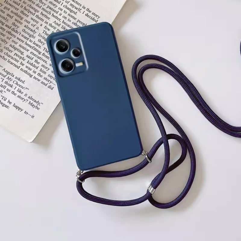 Elegant Crossbody Necklace Strap Lanyard Silicone Case