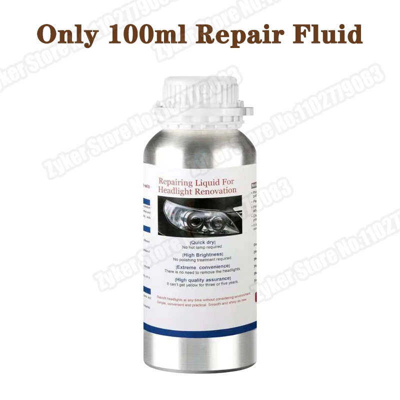 Набір для відновлення лаку для фар автомобіля Інструмент для догляду за автомобільними фарми Набір для відновлення фар Рідина для відновлення фар автомобіля