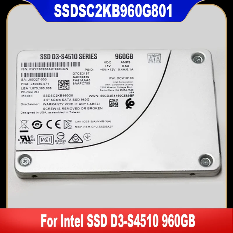 

SSD-накопитель для Intel, 960 ГБ, 2,5 дюйма, SATA, 6 Гб/с