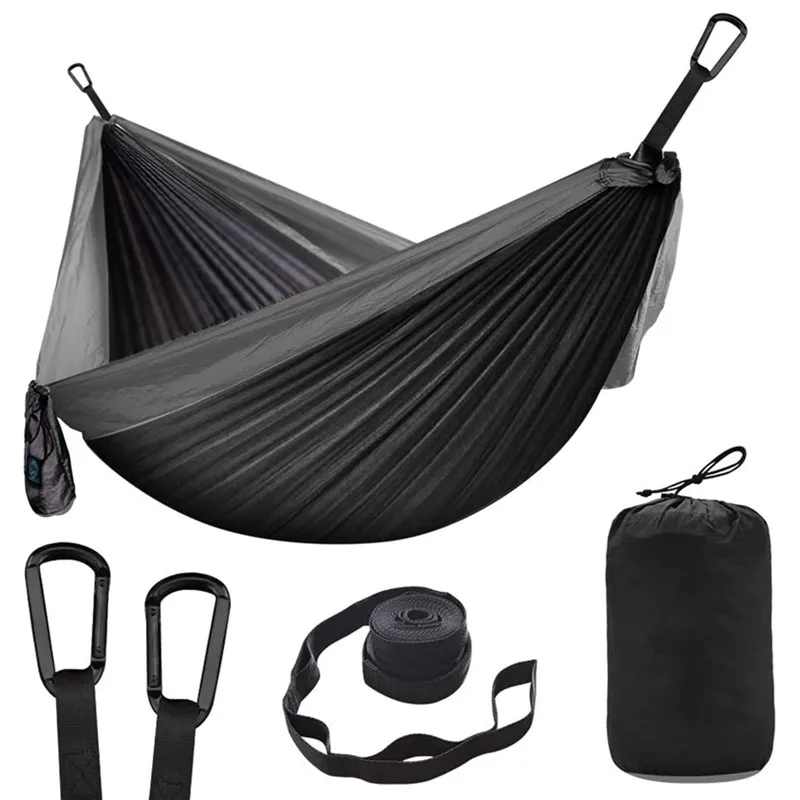 Oversized Double Camping Hammock,portable Tree Straps Hammock ,210t