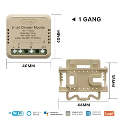 MOES Star Ring Smart WiFi/Zigbee Light Switch Module with Remote Control (Wifi 1 gang Dimmer)