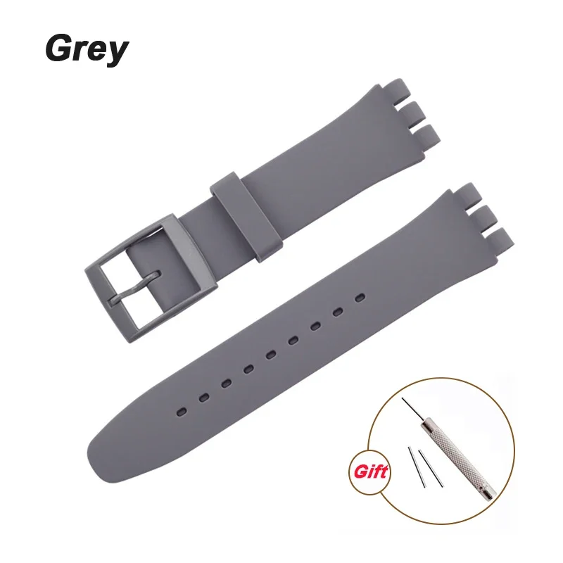 Silicone Waterproof Sports Watch Band - Variety of Sizes and Colors