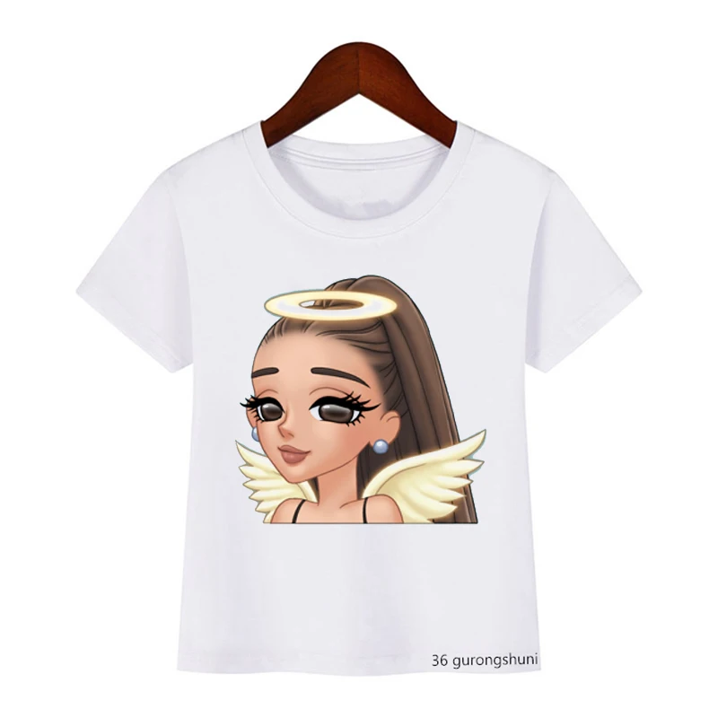 

Fashion Ariana Grande Print Summer Girls T Shirts Trend Casual Lovely T Shirts for Children Teen Students Clothe Kids Tshirts