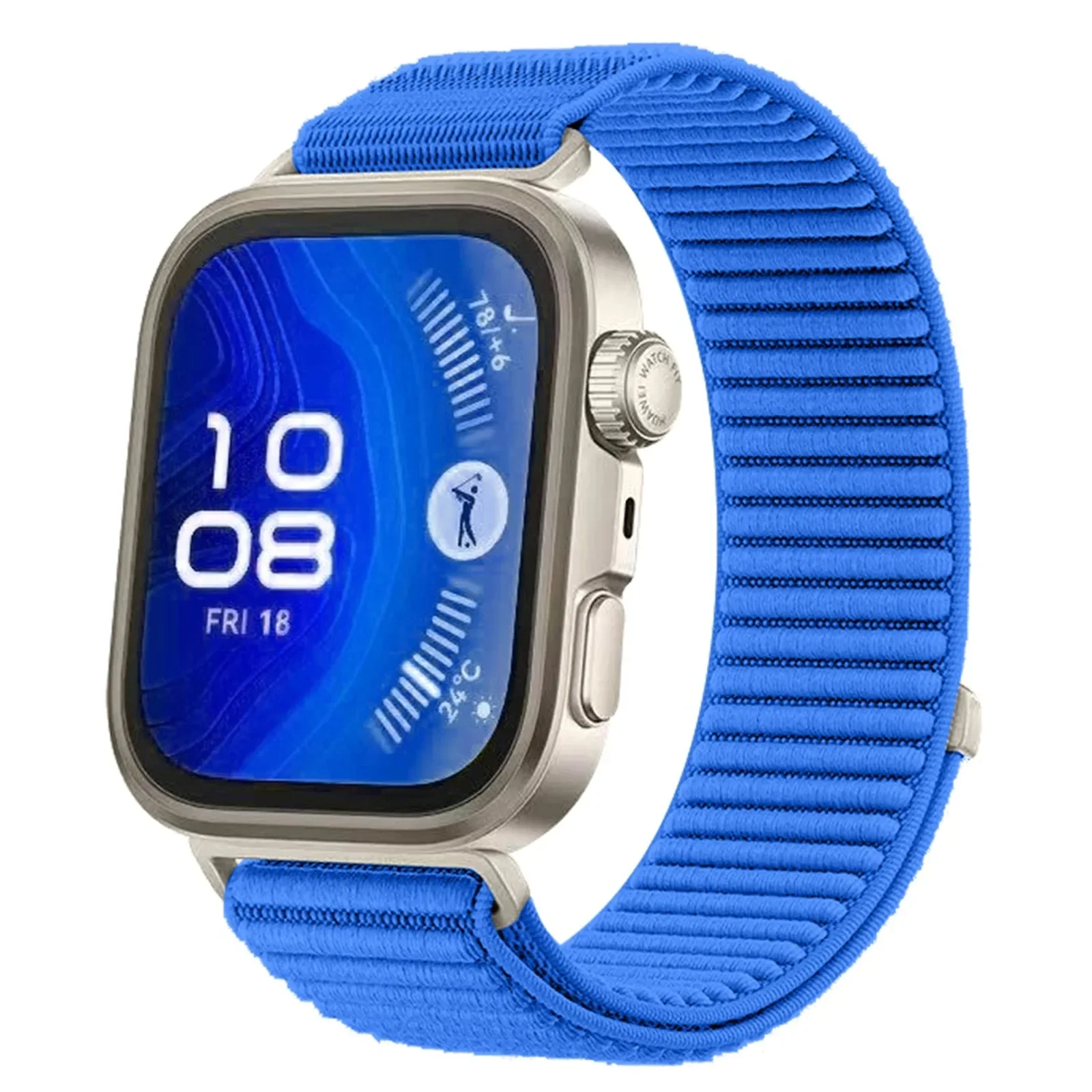 Breathable Braided Nylon Loop Strap - Comfortable Watch Band  Accessories