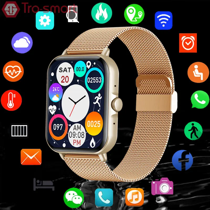 Temperature BT Call Smart Watch Men Women Smartwatch Electronics Clock For Android IOS Fitness Tracker Sport Smart-watch |