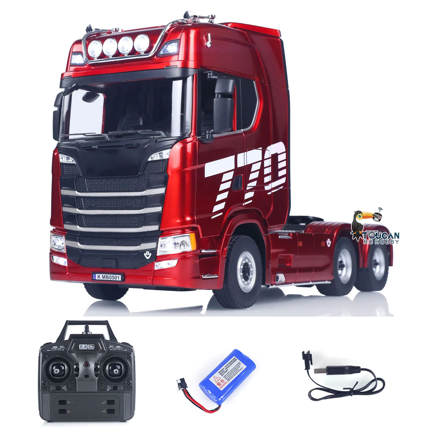 NEW HUINA 1501 1/18 770S RC Tractor Truck Plastic Model RTR