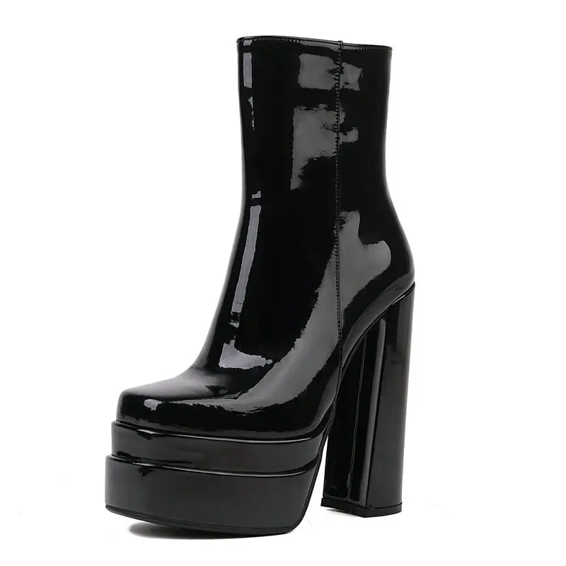 

Женские вечерние ботильоны на платформе и очень высоком каблуке, размеры 34-43