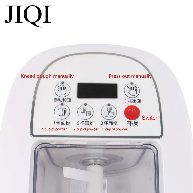 Electric Automatic Noodle Press machine with 13 mold Vegetable Grain Noodles Dumpling Maker Pasta Spaghetti Cutter Dough Kneader