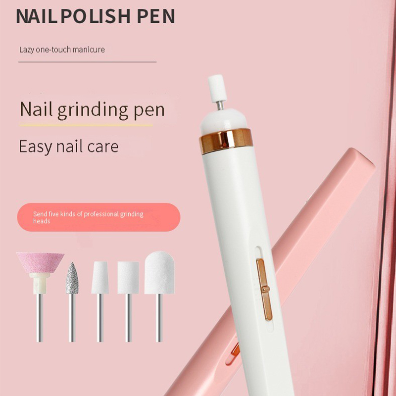 Electric Nail sander Mill For Manicure Equipment File Polish Mini Driller Set Rechargable Wireless Drills Pen Portable Cordless