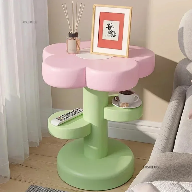 Modern Living Room Cute Pretty Bed Side Table Creative Cafe Bedroom Night Stands Library Bedside Table Bedroom Furniture H