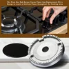 Cooker Hat Set Stove Lid Upgraded, Oven Gas Hob Burner Crown Flame Cap, Gas Burner Flame Cap Fits Most Gas Stove Burners 2