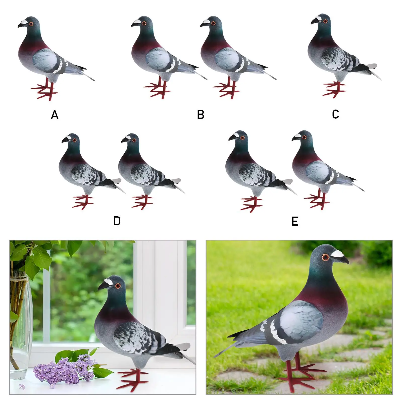 Simulation Foam Pigeon Model Artificial  Animal Easter Gifts Garden Decor Party Favors Home Decoration Birthday Gift