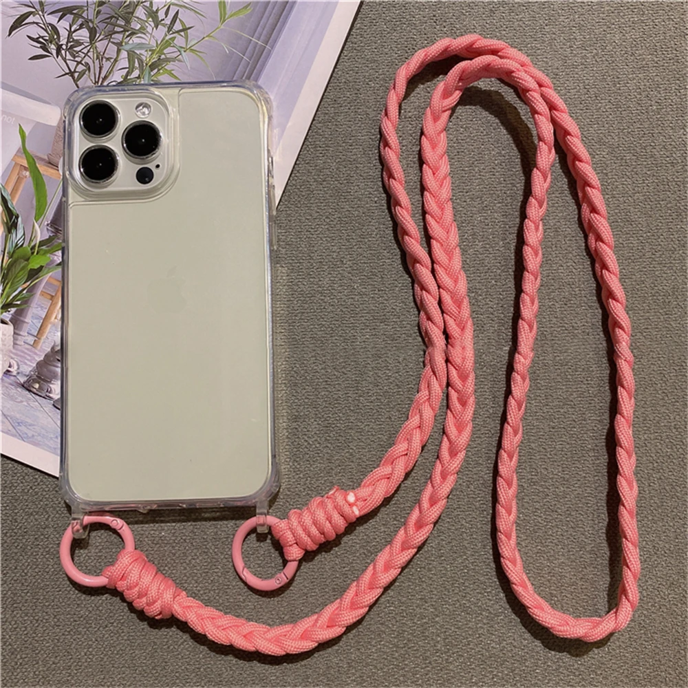 Crossbody Necklace Lanyard Rope iPhone 13 12 14 15 Pro Max 11 X