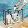 Large Capacity Swimming Bag Transparent Visible Handheld Storage Bag Thickened PVC Waterproof Wash Bag Portable Beach Bag 1