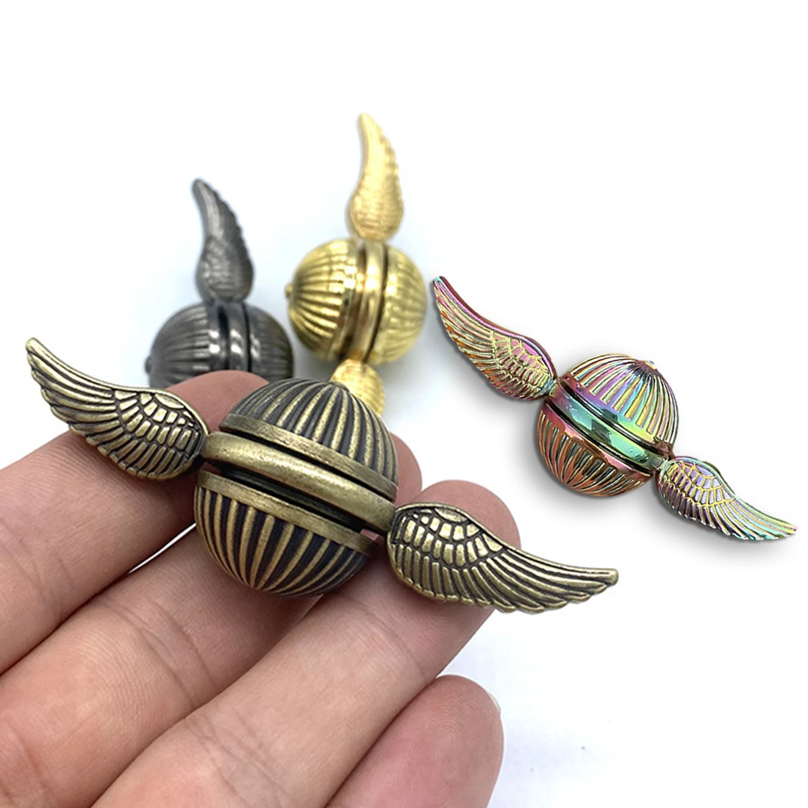 

Golden Snitch Fidget Spinner Anti-Stress Fidget Toy Finger Dynamic Changing Gyro Stress Anxiety ADHD Relief Figets Toy