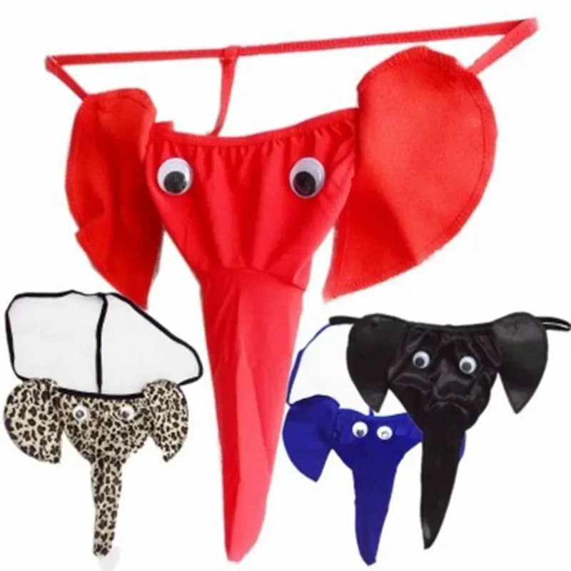 Sexy Men Underwear Elephant Bulge Pouch Mens Elastic T Back Lingerie Thong Erotic Underwear Gay Sexy Sissy Thong Panties men underwear