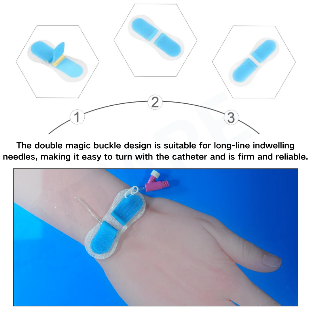 30 Pack Catheter Holder Stickers Urine Bag Tube Fixed Tape Sterile Catheter Tube Stabilization Device Fixation Stickers catheter holder stickers