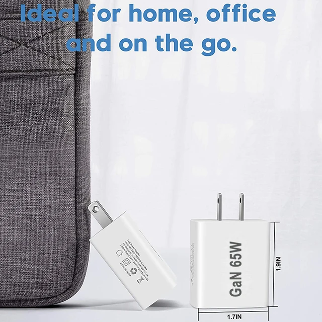USB-C Quick Charging Plug AU EU UK US 65W PD Charger USB For iPhone 14 Xiaomi HUAWEI Samsung Fast Charge block 3