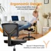 JHK Mesh with Lumbar Support Armless Office Chair Low Back with Wheels Adjustable Height 360° Rolling Swivel Computer Chair 4